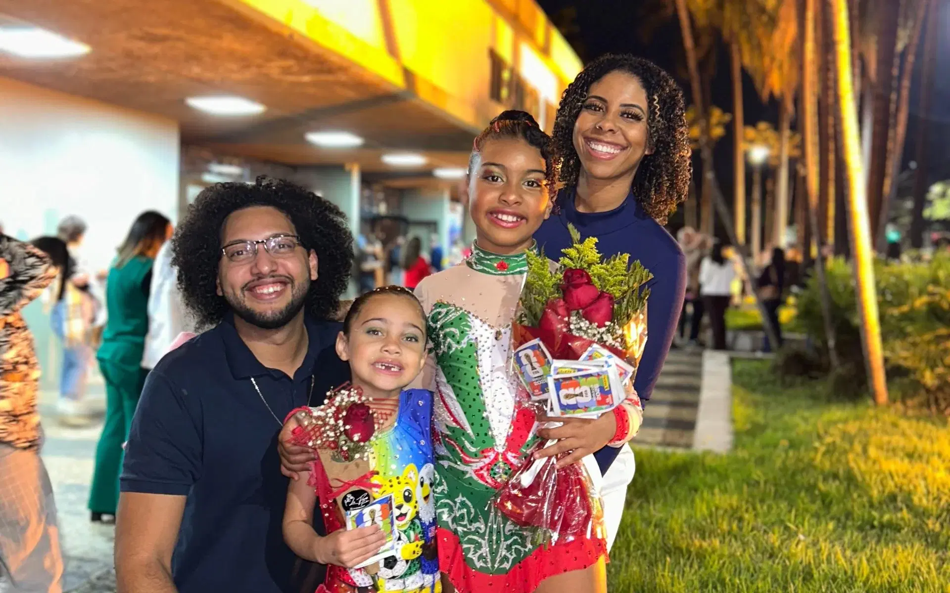 Foto de família enviada pelo cliente pelo WhatsApp, antes do recorte de fundo